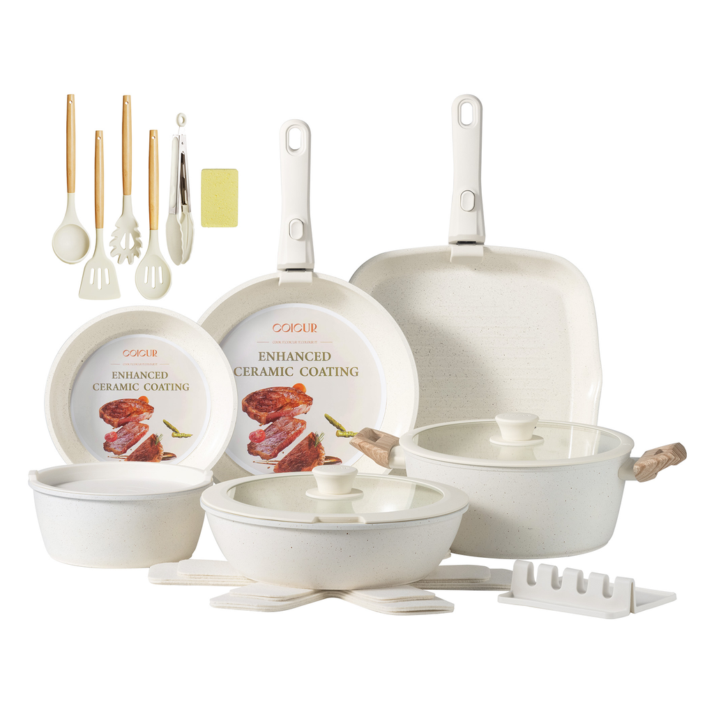 23PCS Removable handle cookware set