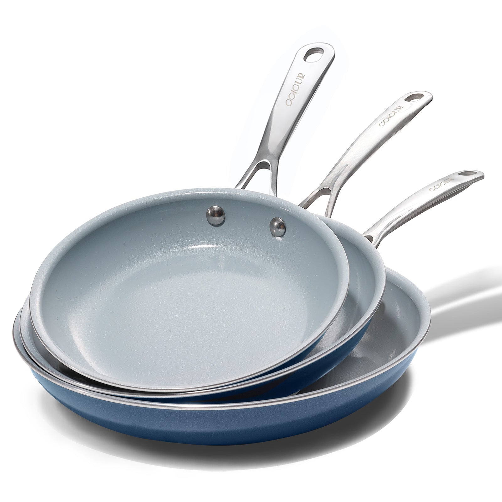 3PS Stainless Steel Handle Omelet Pans